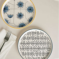 MissPrint Dandelion Set of 2 Fine China Side Plates
