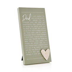 Moments Standing Dad Plaque