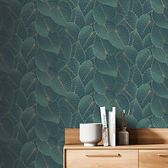 Muriva Dendron Leaf Wallpaper