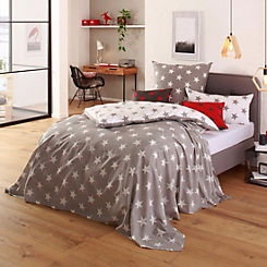 My Home Stella Star Patterned Reversible Bedspread
