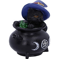 Nemesis Now Hubble and Bubble Black Cat & Cauldron Ornament Figurine