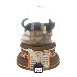 Nemesis Now The Witching Hour Black Cat Snow Globe Ornament