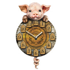 Nemesis Now ’Piggin’ Tickin’ Pig Pendulum Clock