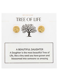 Notes From The Heart Tree of Life ’Beautiful Daughter’ Stud Earrings