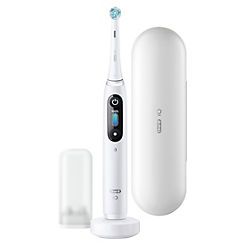 Oral B iO8 Electric Toothbrush with Travel Case - White