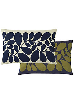 Orla Kiely Space Blue Sycamore Stripe 40x60 cm Feather Filled Cushion