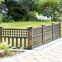 Pack of 4 Bronze Effect Fence Panels