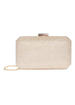Paradox London Glitter Mesh ’Dulcie’ Box Clutch Bag