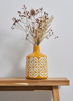 Petal Pattern Ceramic Vase