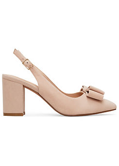 Phase Eight Bow Front Slingback Block Heel Shoes