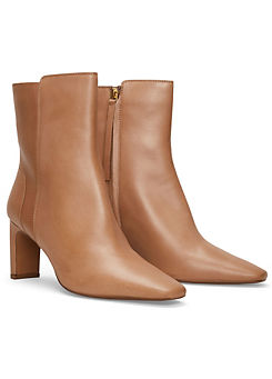 Phase Eight Brown Leather Ankle Boots