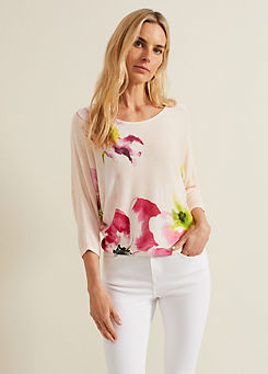 Phase Eight Erika Floral Placement Jumper