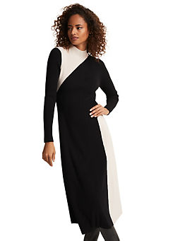 Phase Eight Julie Ribbed Fit & Flare Midi Dress