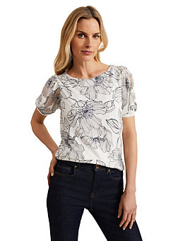 Phase Eight Kelly Floral Burnout Top