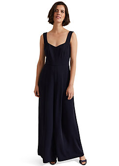 Phase Eight Mariposa Navy Lace Jumpsuit