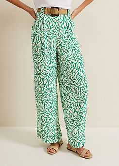 Phase Eight Nylah Printed Wide Leg Trousers