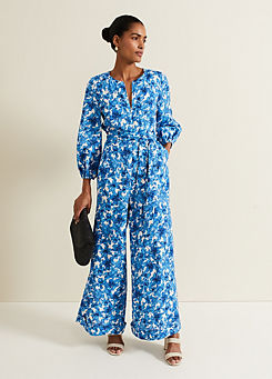Phase Eight Rosey Floral Zip Jumpsuit