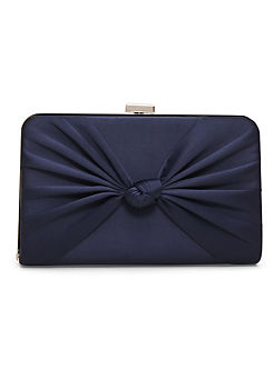 Phase Eight Satin Knot Front Box Clutch