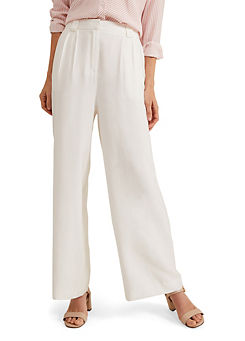 Phase Eight Tyla White Wide Leg Trousers