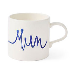 Portmeirion Blue & White Mum Single Mug Meirion