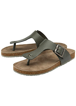 Ravel Grey Leather Barran Sandals