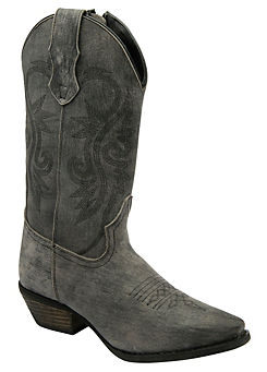 Ravel Grey Taylor Suede Cowboy Boots