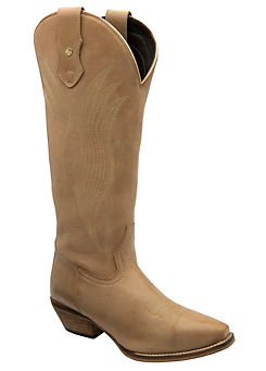 Ravel Stone Dolly Leather Cowboy Boots
