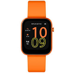 Reflex Active Series 12 Orange Strap Smart Watch