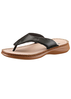 Rieker Leather Toe-Post Sandals