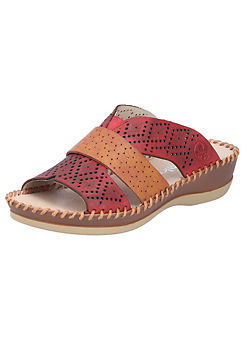 Rieker Wedge Perforated Mules