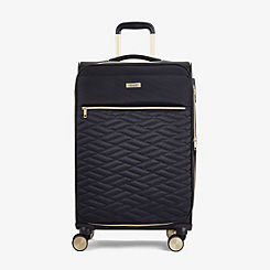 Rock Sloane 8 Wheel Softshell Expandable Suitcase Medium