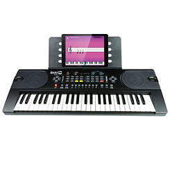 RockJam 49 Key Digital Piano Keyboard with Music Stand & Note Stickers