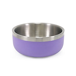 Rosewood Premium Double-Wall Stainless Steel Pet Food Bowl 700ml - Lilac