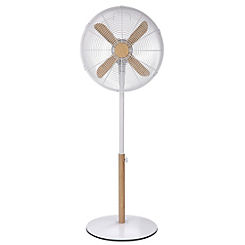 Russell Hobbs 16 inch White Scandi Style Pedestal Fan