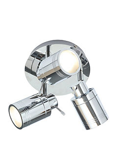 SPA Scorpius IP44 Bathroom Rated 3 Light Adjustable Chrome Spot Light