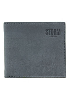 STORM London Mens Filey Grey Leather Wallet