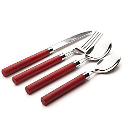 Sabichi 16 Piece Red Cutlery Set