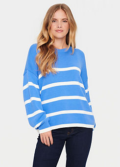 Saint Tropez Terna Relaxed Fit Crew Neck Pullover