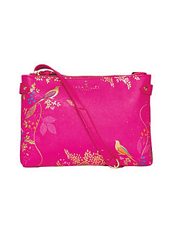 Sara Miller Pink Chelsea Zip Top Crossbody Bag