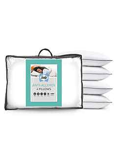 Sealy Anti Allergy Pack of 4 Pillows