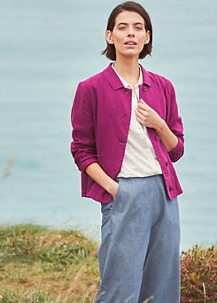 Seasalt Cornwall Purple Arame Linen Jacket