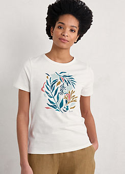 Seasalt Cornwall White Printing Ink T-Shirt