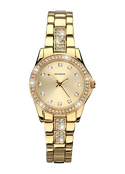 Sekonda Ladies Joanne Gold Alloy Bracelet with Champagne Dial Watch