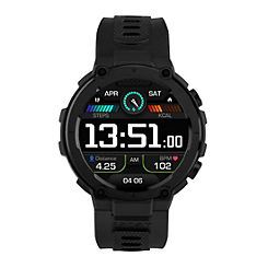 Sekonda Mens Alpine GPS Smart Watch 50 mm - Black Plastic Strap