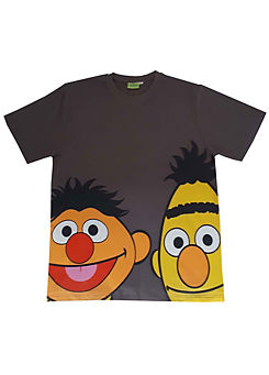 Sesame Street Bert & Ernie Men’s Grey T-Shirt
