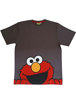 Sesame Street Elmo Men’s Grey T-Shirt