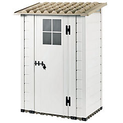 Shire Tuscany EVO 100 PVC Shed Building with Single Door - Delivered