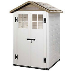 Shire Tuscany EVO 120 PVC Shed Building with Double Door - Delivered