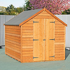 Shire Value Overlap 8 x 6 Shed with Double Door - Delivered