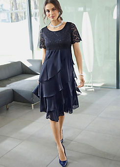 Short Sleeve Lace Top Dress